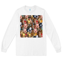 White western farm animals seamless pattern Long Sleeve Tee - HRA Design Shop