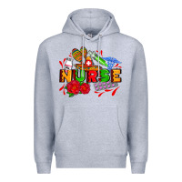 Heather Grey mexican nurse Premium Hoodie - AdoDesignShop