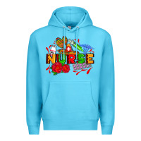Ocean Blue mexican nurse Premium Hoodie - AdoDesignShop