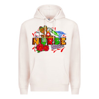 Pale Pink mexican nurse Premium Hoodie - AdoDesignShop