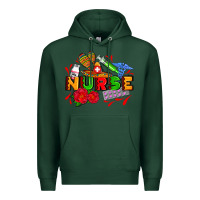 Sports Green mexican nurse Premium Hoodie - AdoDesignShop