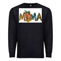 Black Western Cow Red Angus Mama Premium Sweatshirt - LillyAllenDesigns