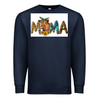 Navy Western Cow Red Angus Mama Premium Sweatshirt - LillyAllenDesigns