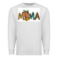 Oatmeal Heather Western Cow Red Angus Mama Premium Sweatshirt - LillyAllenDesigns