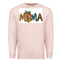 Pale Pink Western Cow Red Angus Mama Premium Sweatshirt - LillyAllenDesigns