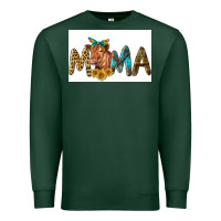 Sports Green Western Cow Red Angus Mama Premium Sweatshirt - LillyAllenDesigns