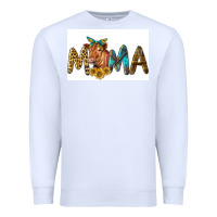 White Western Cow Red Angus Mama Premium Sweatshirt - LillyAllenDesigns