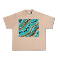 Burro turquoise brushstrokes with leopard and cowhide Urban Heavy Tee - RanaPortraitStore