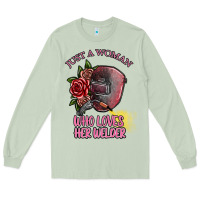 Matcha just a woman who loves her welder Long Sleeve Tee - SublimationCraftShop