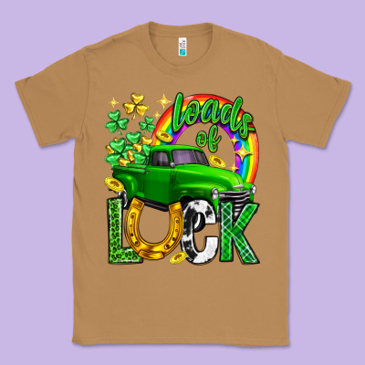 Loads Of Luck Truck St. Patricks Day Classic Tee Designed By Neo Western