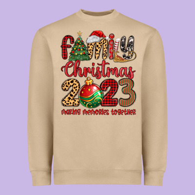 Heavyweight Sweatshirt family christmas 2023 making memories together