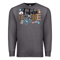Charcoal Heather Western Future Nurse Premium Sweatshirt - LillyAllenDesigns