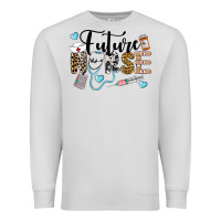 Dove Grey Western Future Nurse Premium Sweatshirt - LillyAllenDesigns
