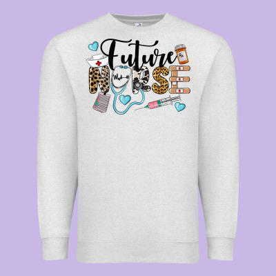 Western Future Nurse Premium Sweatshirt Designed By Lillyallendesigns