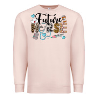 Pale Pink Western Future Nurse Premium Sweatshirt - LillyAllenDesigns