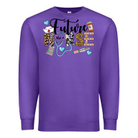 Purple Western Future Nurse Premium Sweatshirt - LillyAllenDesigns
