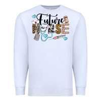 White Western Future Nurse Premium Sweatshirt - LillyAllenDesigns