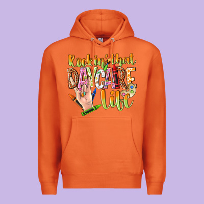 Rockin That Daycare Life Premium Hoodie Designed By Nancycooperartshop