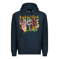 Navy rockin that daycare life Premium Hoodie - NancyCooperArtShop