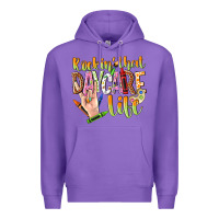 Purple rockin that daycare life Premium Hoodie - NancyCooperArtShop