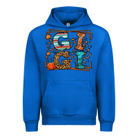 Cobalt Fall Autumn Leopard Gigi Urban Hoodie - LillyAllenDesigns