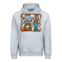 Heather Grey Fall Autumn Leopard Gigi Urban Hoodie - LillyAllenDesigns