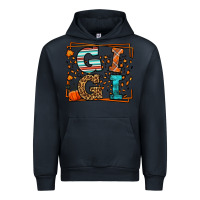 Navy Fall Autumn Leopard Gigi Urban Hoodie - LillyAllenDesigns