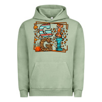 Pigment Oil Green Fall Autumn Leopard Gigi Urban Hoodie - LillyAllenDesigns