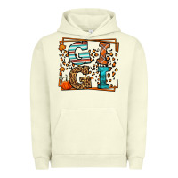 Pigment Pistachio Fall Autumn Leopard Gigi Urban Hoodie - LillyAllenDesigns
