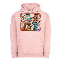 Pigment Salmon Fall Autumn Leopard Gigi Urban Hoodie - LillyAllenDesigns