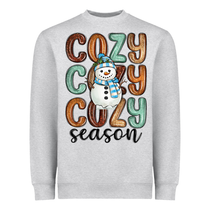 Cozy Season Snowman Heavyweight Sweatshirt by MaliasSmallBusiness | Teevron