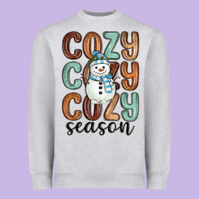 Heavyweight Sweatshirt cozy season snowman