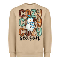 Mushroom cozy season snowman Heavyweight Sweatshirt - MaliasSmallBusiness