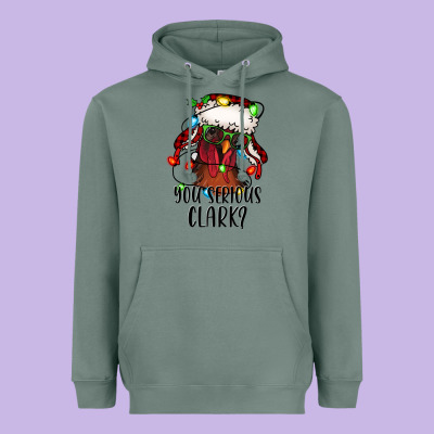 You Serious Clark Christmas Vacation Rooster Heavyweight Hoodie Designed By Jasminsmagicworld