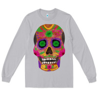 Moon Dust sugar skull Long Sleeve Tee - FaDigitalArtStudio