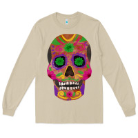 Mushroom sugar skull Long Sleeve Tee - FaDigitalArtStudio