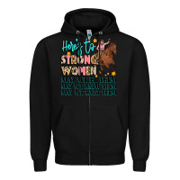 Black heres to strong women Zipper Hoodie - Artiststas