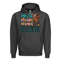 Charcoal Heather heres to strong women Zipper Hoodie - Artiststas