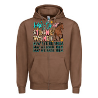 Chestnut heres to strong women Zipper Hoodie - Artiststas