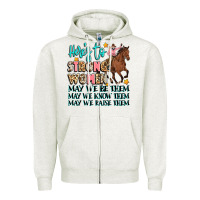 Oatmeal Heather heres to strong women Zipper Hoodie - Artiststas