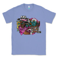 Colony Blue cowgirl2 Classic Tee - SublimationCraftShop