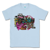 Dusty Blue cowgirl2 Classic Tee - SublimationCraftShop