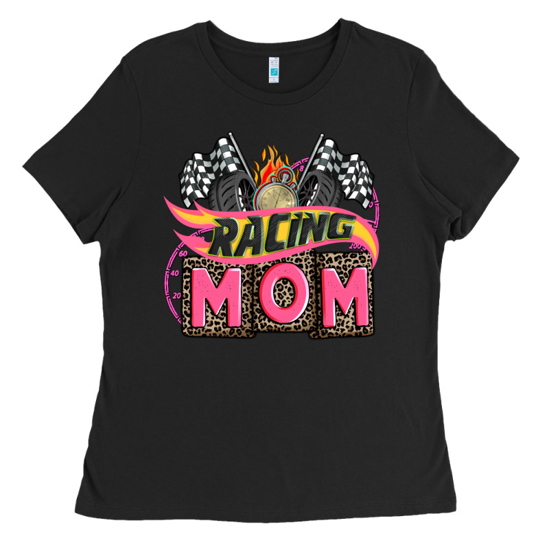 Racing Mom With Racing Oto Equipment Ladies Tee by AdoDesignShop | Teevron