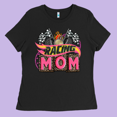Racing Mom With Racing Oto Equipment Ladies Tee Designed By Adodesignshop