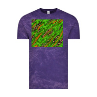 Cloud Purple Distressed Shamrock And Leopard Vintage Tee - RanaPortraitStore
