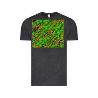 Vintage Black Distressed Shamrock And Leopard Vintage Tee - RanaPortraitStore