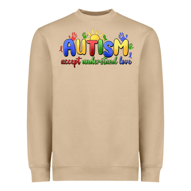 Autism Accept Understand Love Heavyweight Sweatshirt by MaliasSmallBusiness | Teevron
