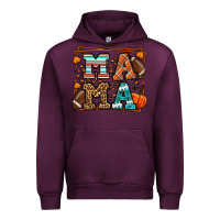 Mauve Wine Fall American Football Autumn Mama Urban Hoodie - LillyAllenDesigns