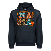 Navy Fall American Football Autumn Mama Urban Hoodie - LillyAllenDesigns