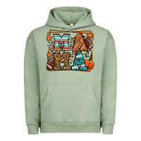 Pigment Oil Green Fall American Football Autumn Mama Urban Hoodie - LillyAllenDesigns